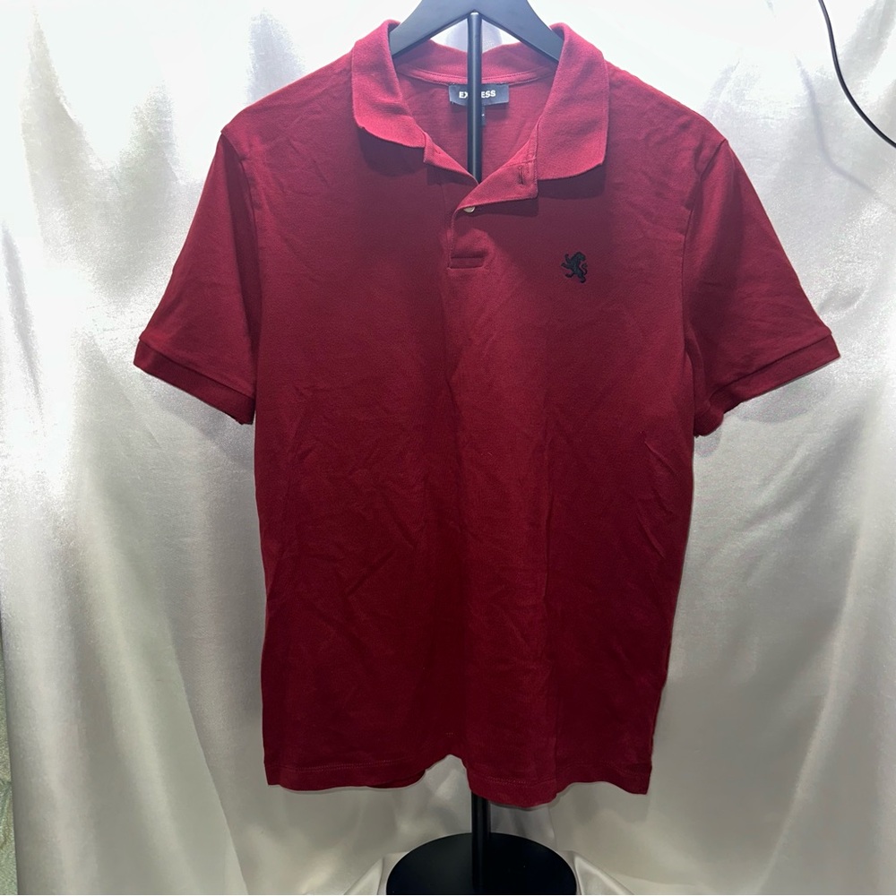 Express Deep Red Polo Shirt